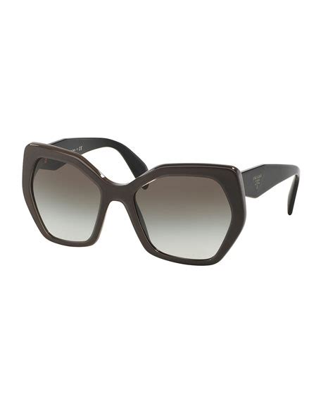 prada heritage hexagonal sunglasses|prada tortoiseshell sunglasses.